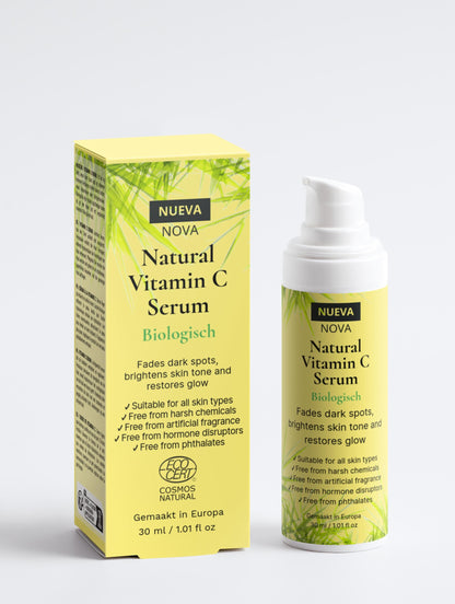 Biologisch Vitamine C Serum – Tegen Pigmentvlekken, Voor Stralende Huid, 30ml