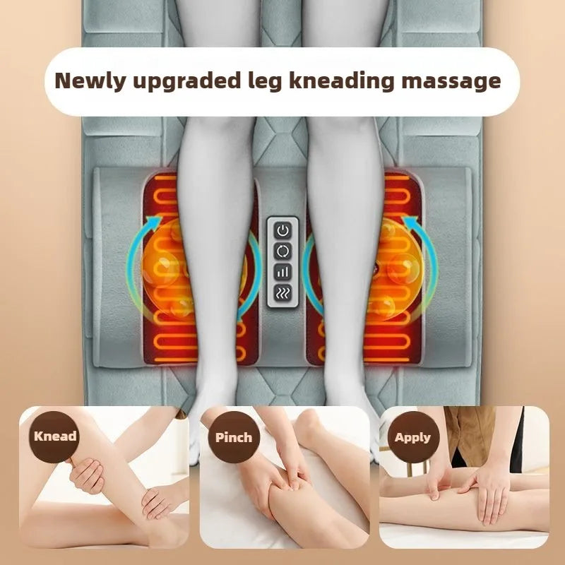 Verjong je lichaam met onze alles-in-één elektrische massage-matras - volledige verlichting voor nek, schouders, taille en rug met rustgevende warmte en knedende trillingen!