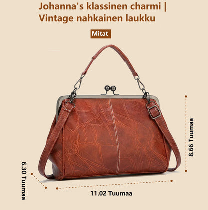 Johanna's Tijdloze Charme | Classic Lederen Vintage Tas (Koop 1 Krijg 1 Gratis)