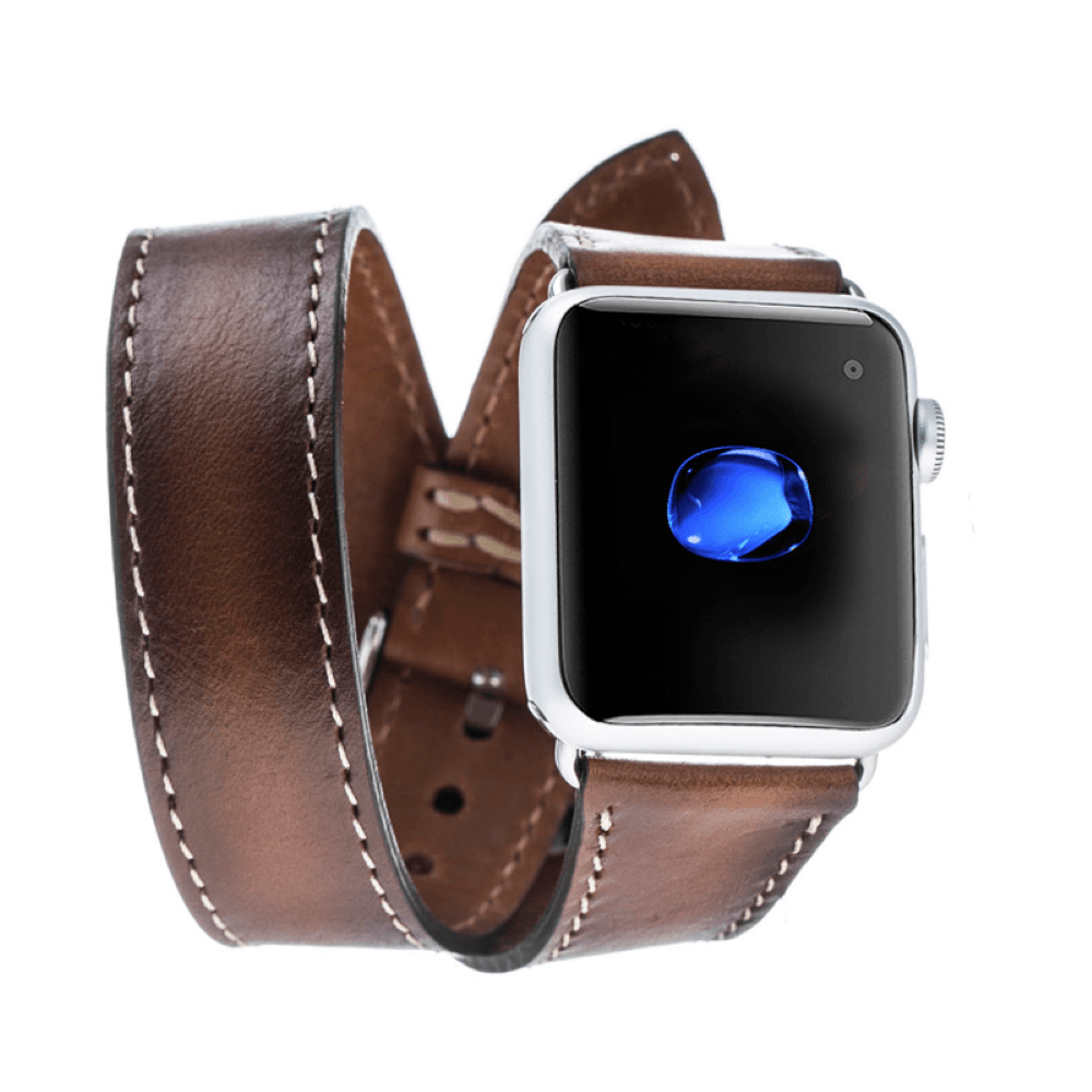 Lancaster Double Tour Classic Apple Watch Leather Straps-6