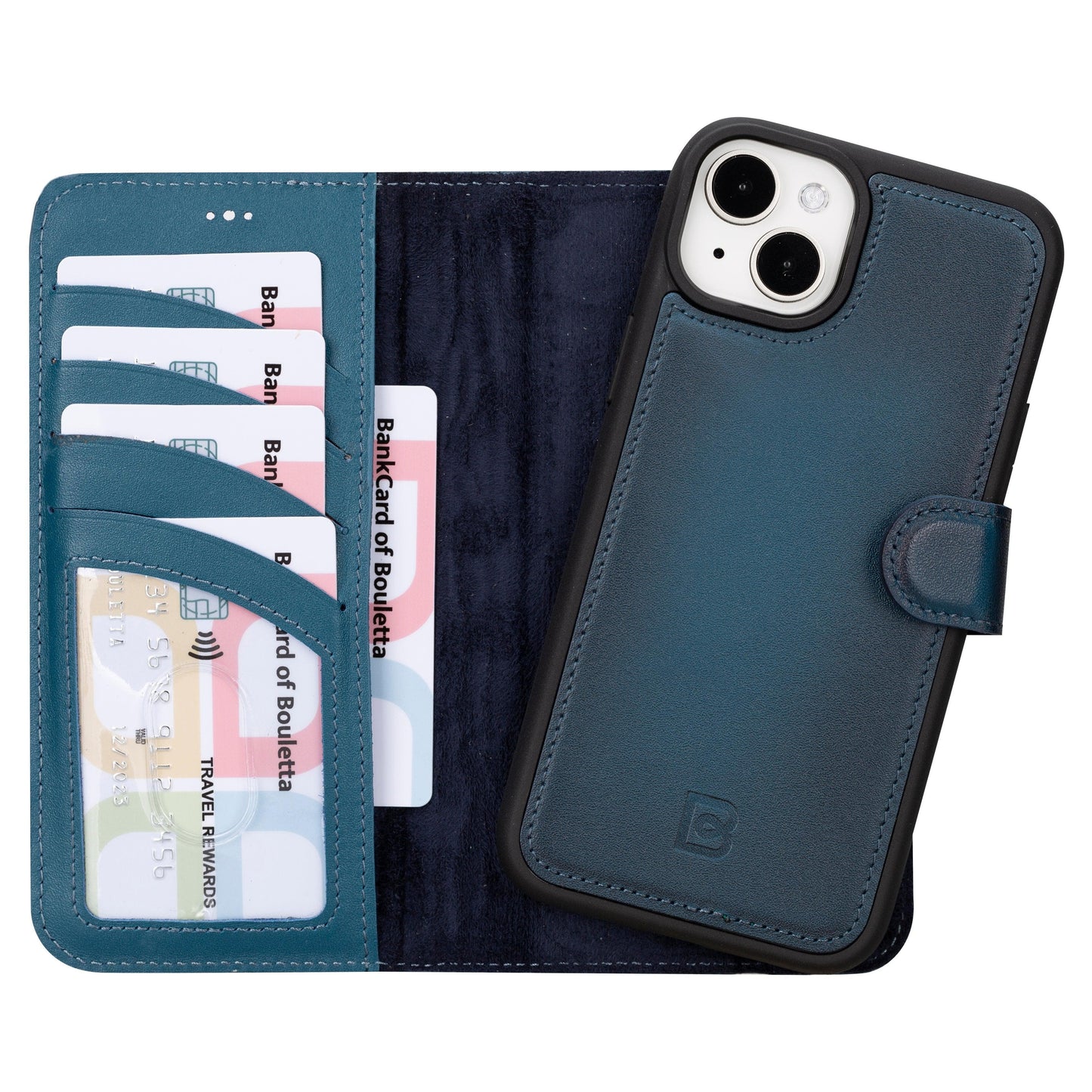 Leather iPhone 16 Plus Detachable Wallet Case-8