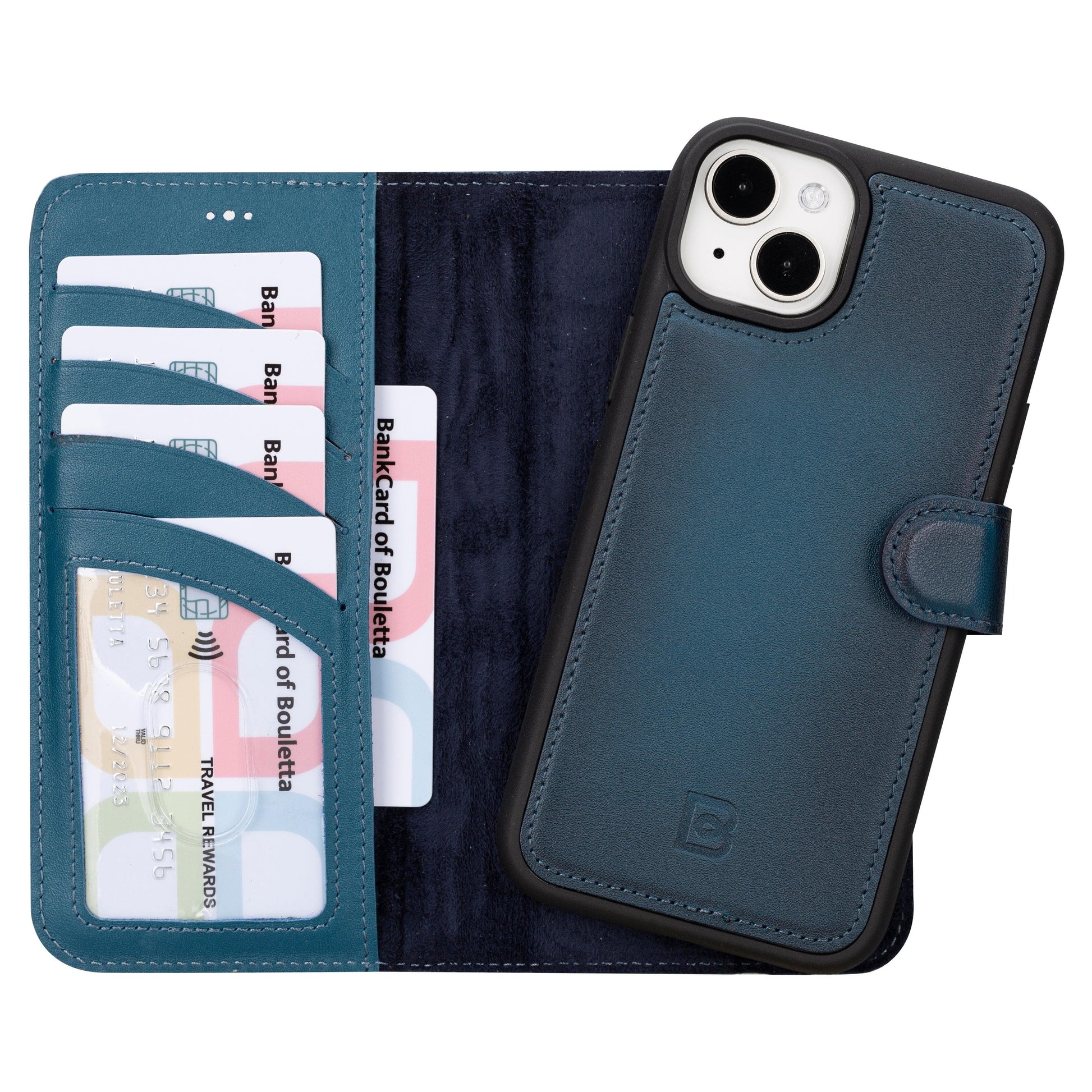 Leather iPhone 16 Plus Detachable Wallet Case-8