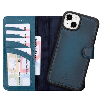 Leather iPhone 16 Plus Detachable Wallet Case-8