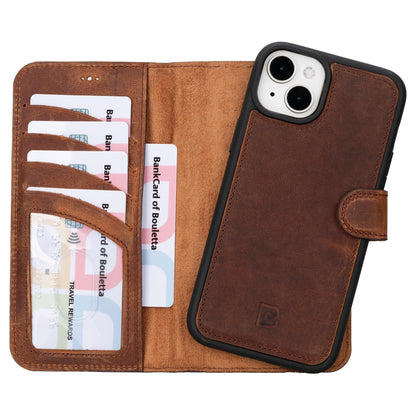 Leather iPhone 16 Plus Detachable Wallet Case-7