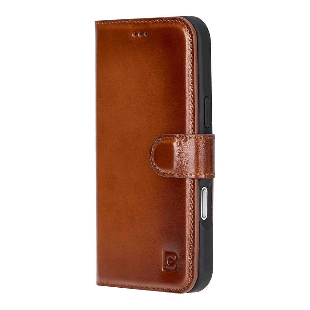 Leather iPhone 16 Plus Detachable Wallet Case-3