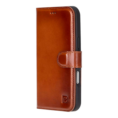 Leather iPhone 16 Plus Detachable Wallet Case-3