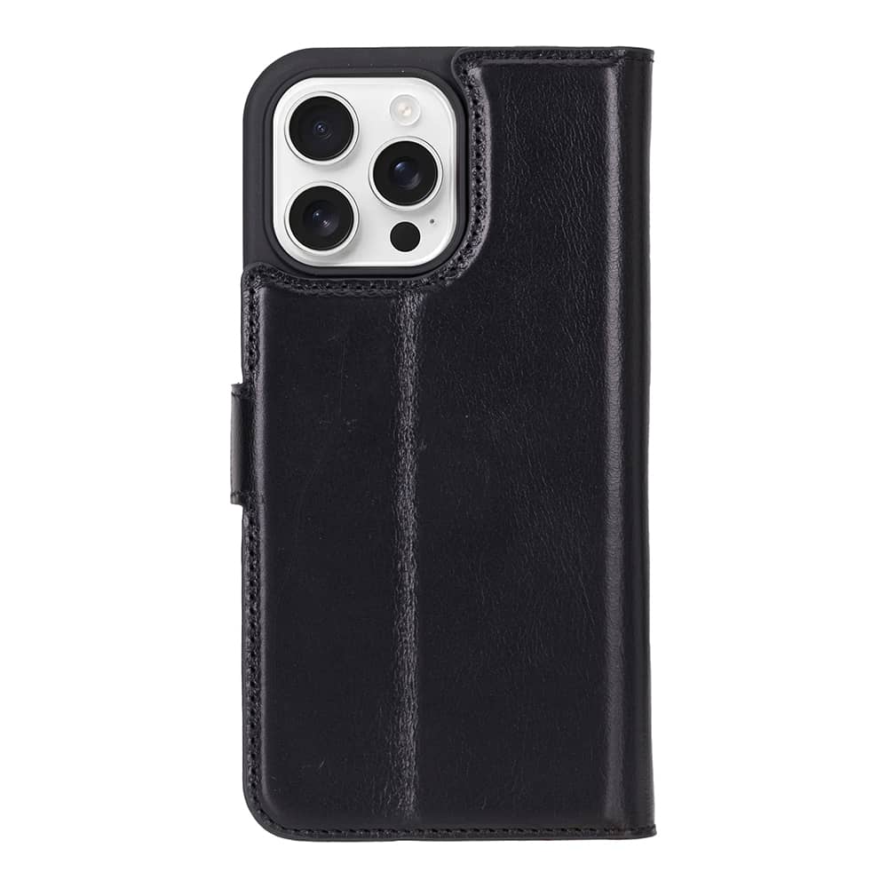 Leather iPhone 16 Pro Detachable Wallet Case-2