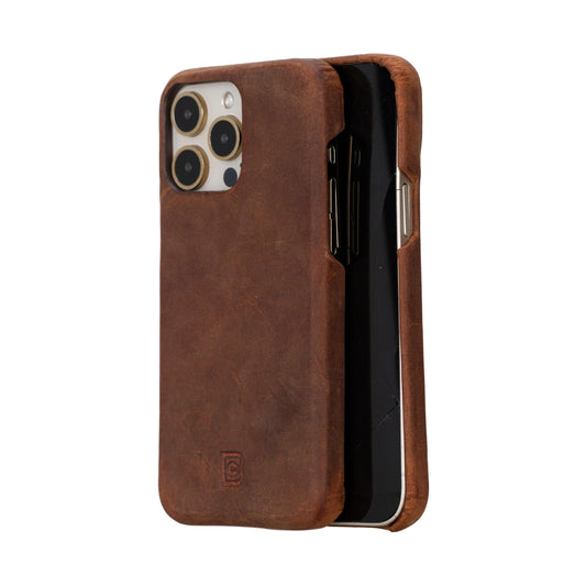 Leather iPhone 16 Pro Snap-On Cover Case-0
