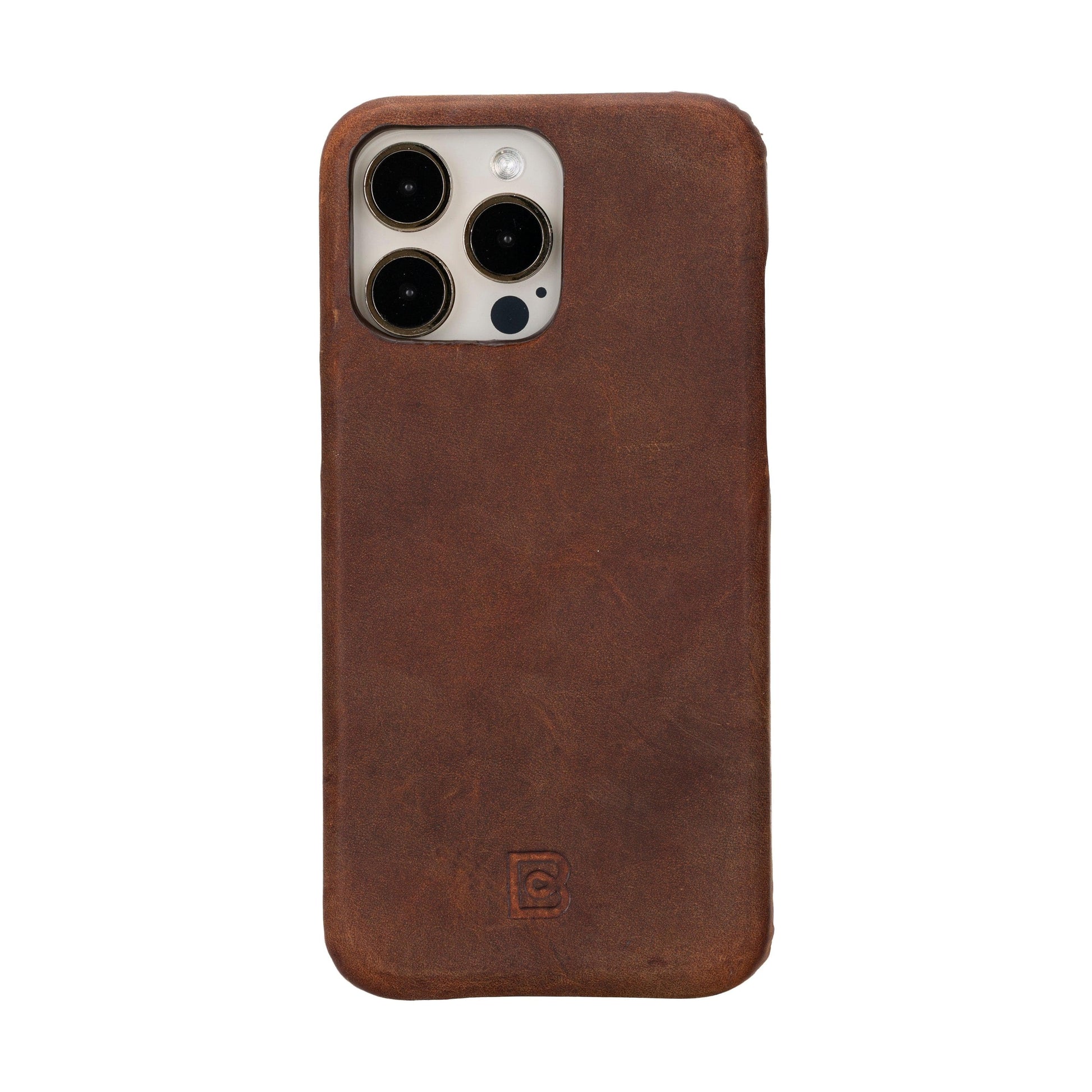 Leather iPhone 16 Pro Snap-On Cover Case-3