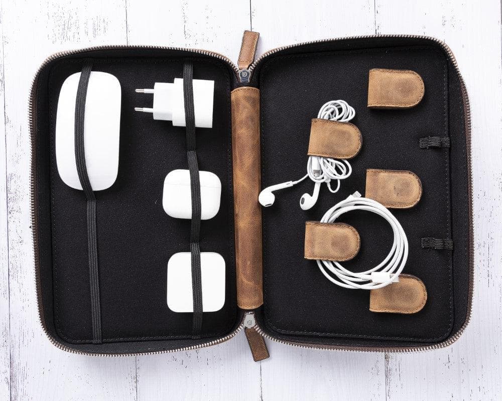 Leather Travel Cable Organizer-2