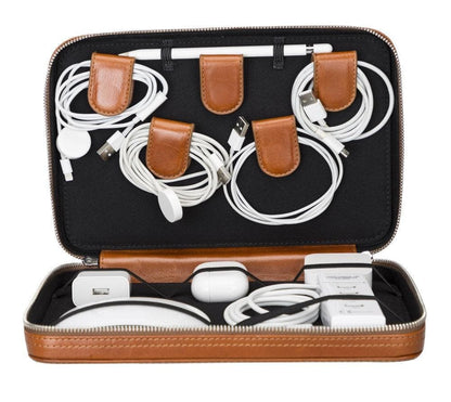 Leather Travel Cable Organizer-6