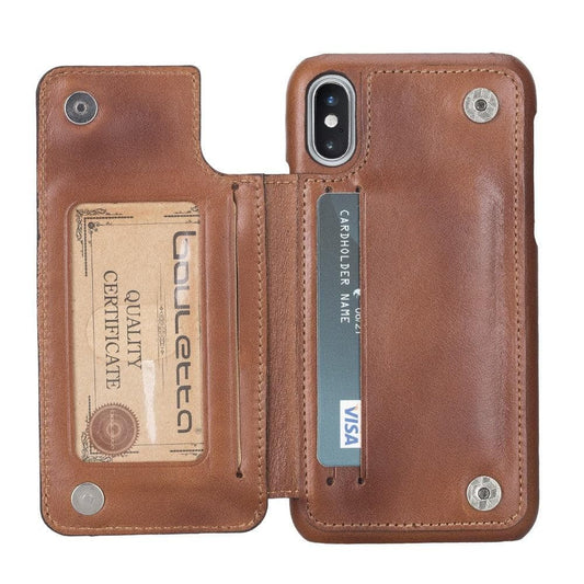 Ultimate Holder Genuine Leather Back Cover for iPhone X Series-0