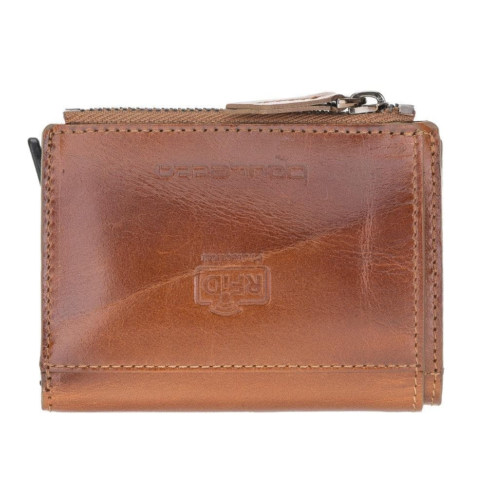 Leather Zip Mechanical Card Holder-1
