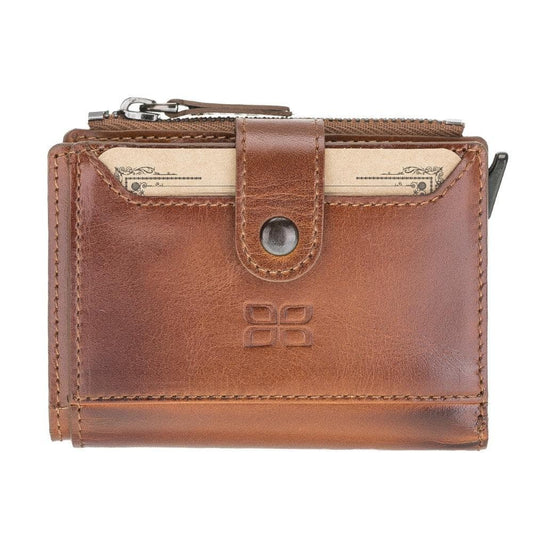 Leather Zip Mechanical Card Holder-0