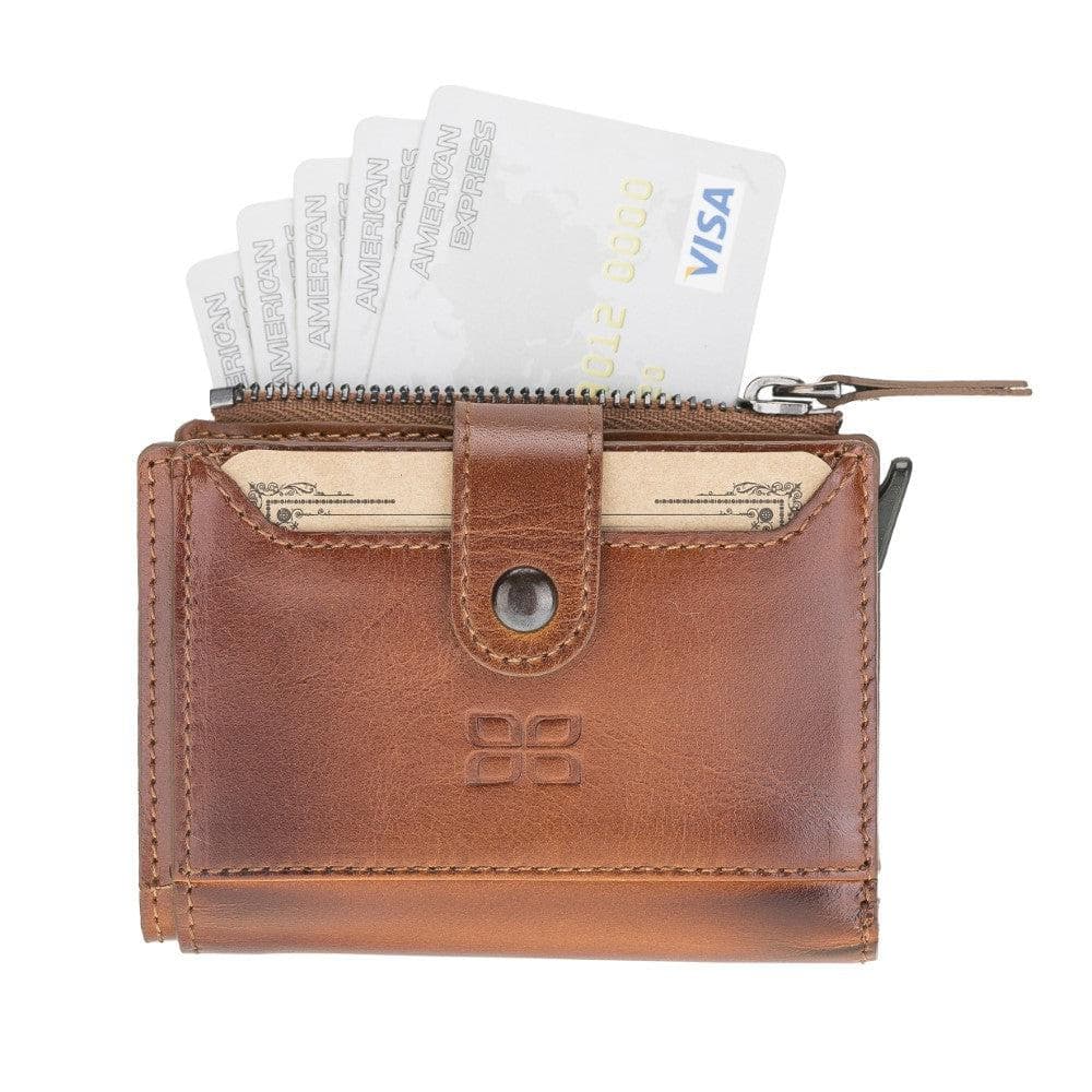 Leather Zip Mechanical Card Holder-2