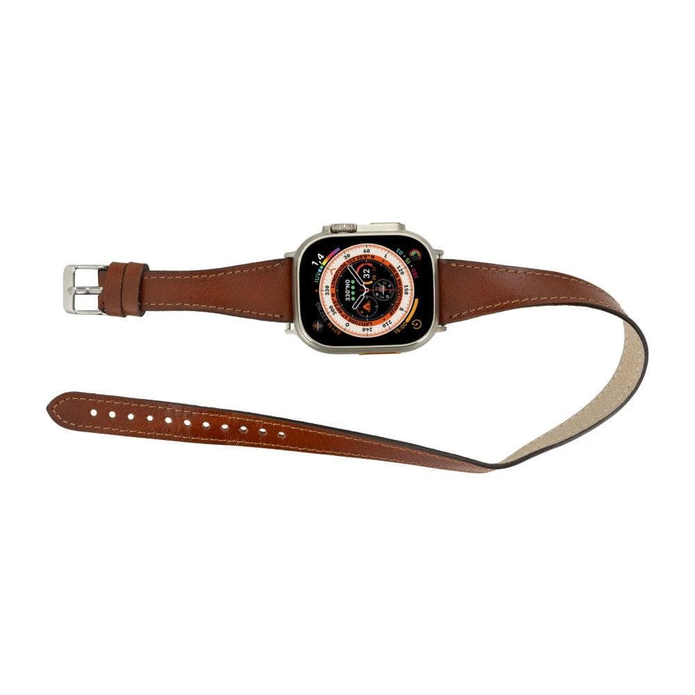 Leeds Double Tour Slim Apple Watch Leather Straps-3
