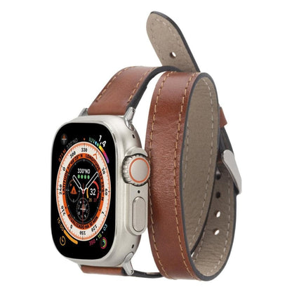 Leeds Double Tour Slim Apple Watch Leather Straps-0