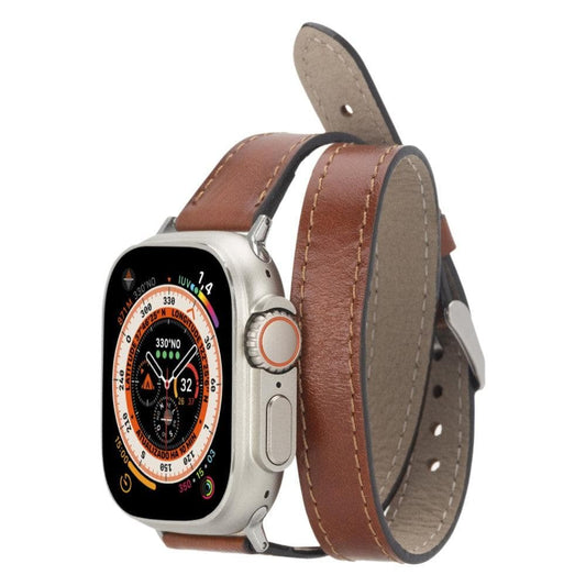 Leeds Double Tour Slim Apple Watch Leather Straps-0