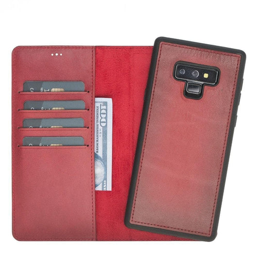 Magic Galaxy Note 9 Series Detachable Genuine Leather Wallet Case - MW-0