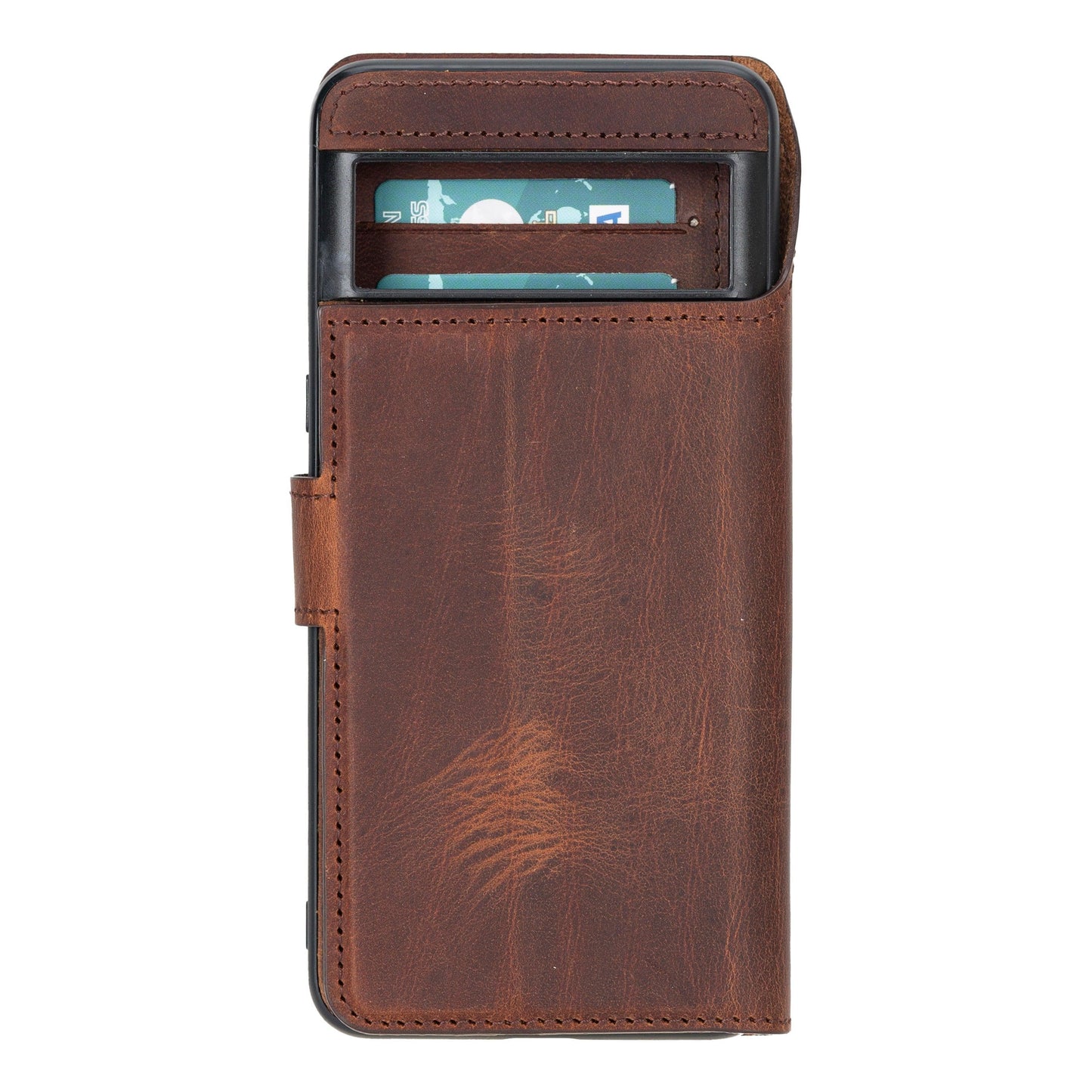 Magic Google Pixel 8 Series Detachable Genuine Leather Case / MW-2