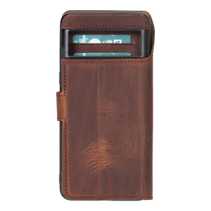Magic Google Pixel 8 Series Detachable Genuine Leather Case / MW-2