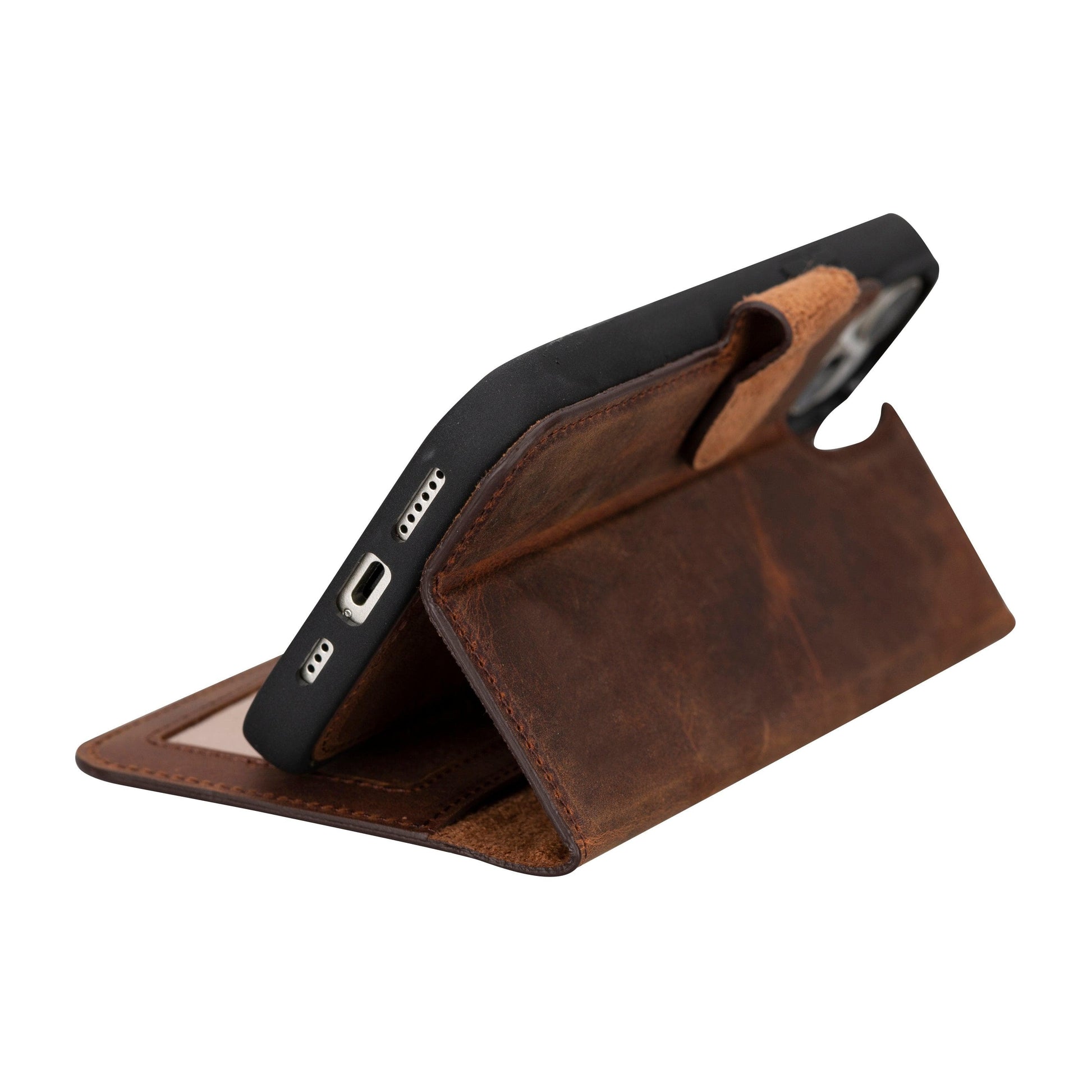 Magic iPhone 16 Detachable Genuine Leather Case-4