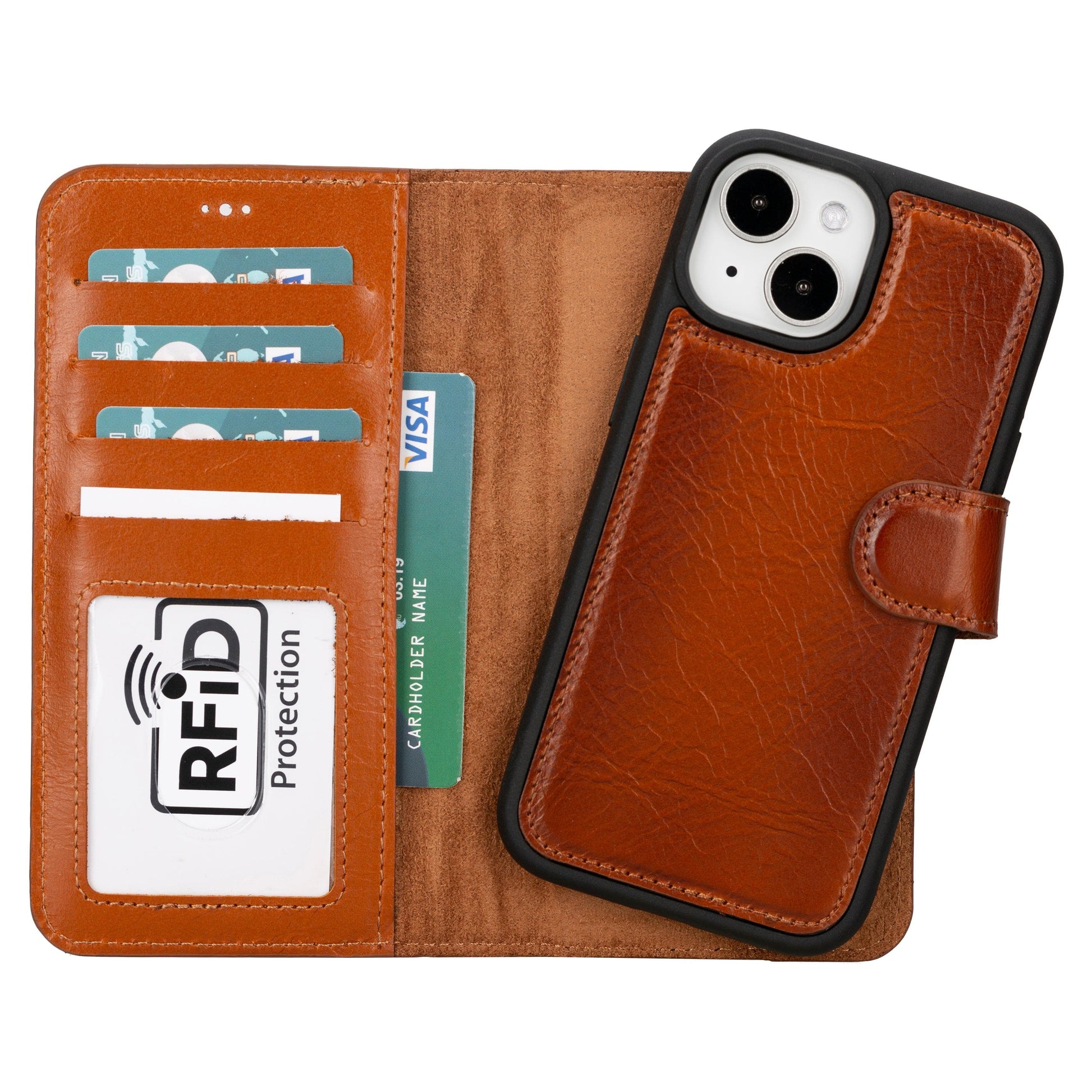 Magic iPhone 16 Detachable Genuine Leather Case-6