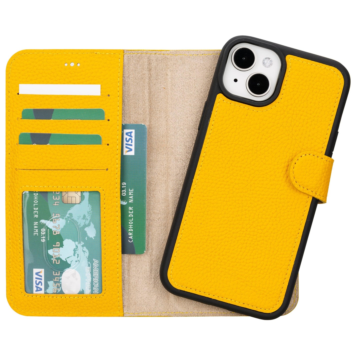 Magic iPhone 16 Detachable Genuine Leather Case-5