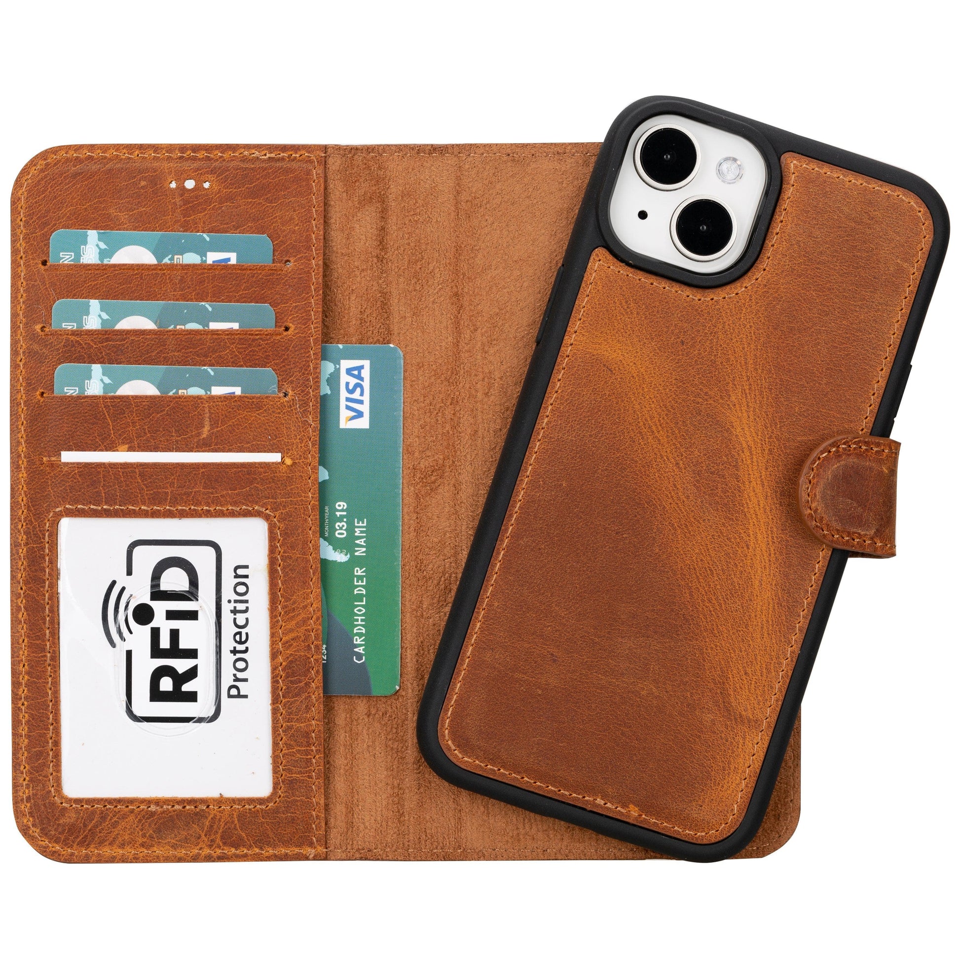 Magic iPhone 16 Detachable Genuine Leather Case-8