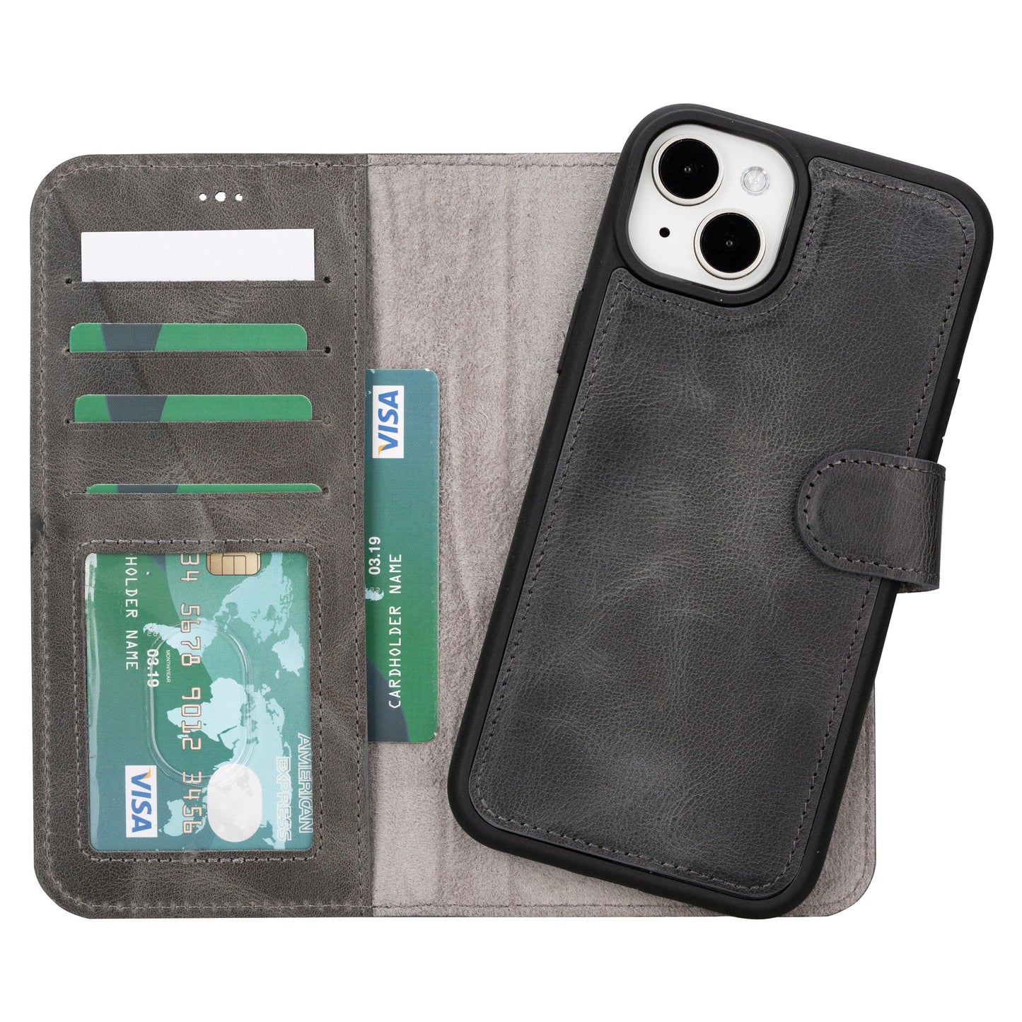 Magic iPhone 16 Detachable Genuine Leather Case-0