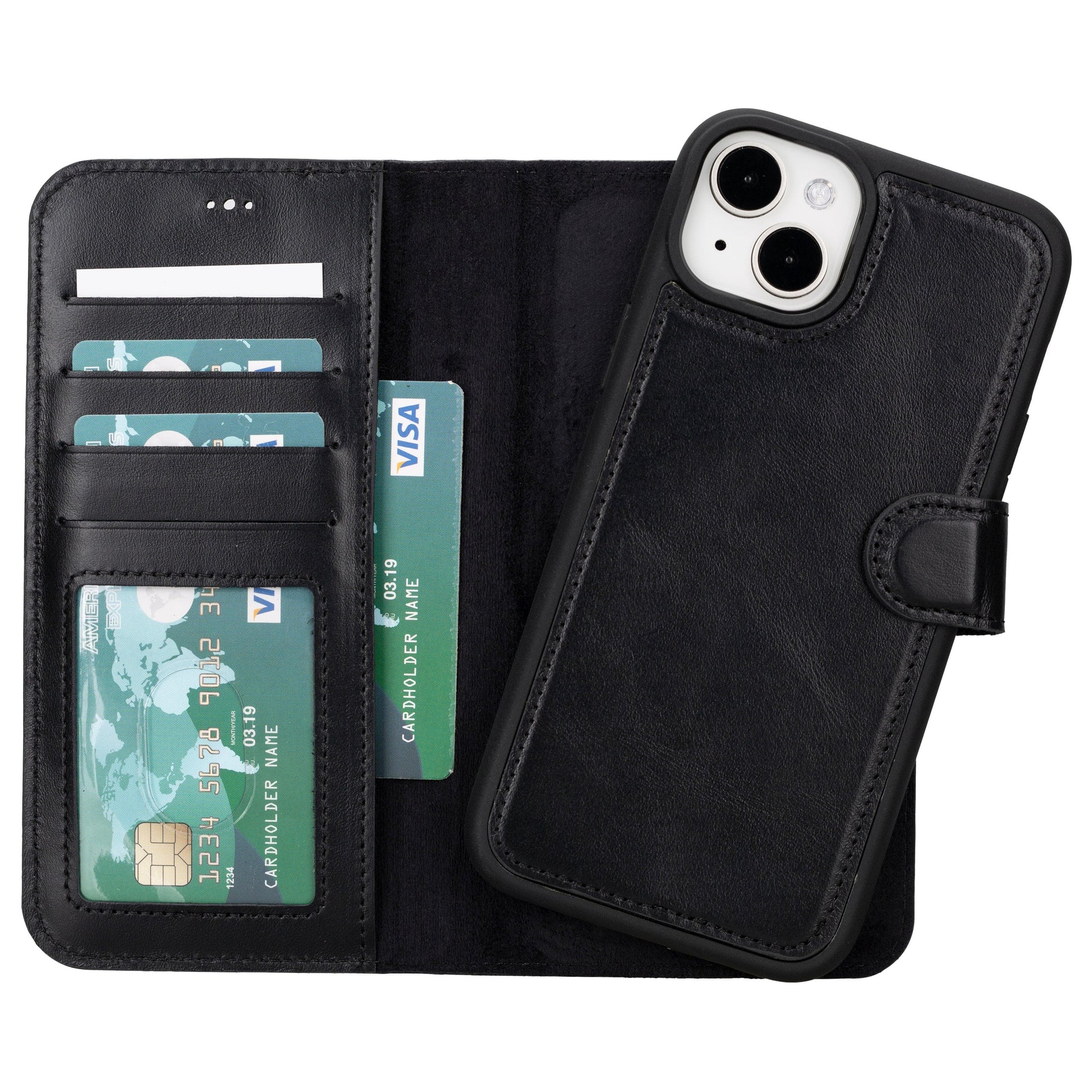 Magic iPhone 16 Detachable Genuine Leather Case-7