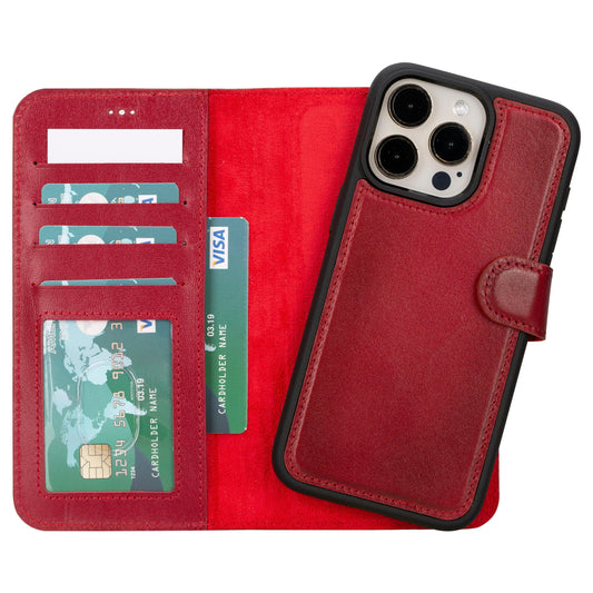 Magic iPhone 16 Pro Max Detachable Genuine Leather Case-0
