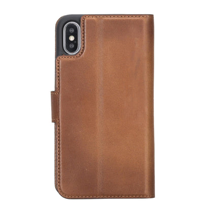 Magic iPhone X Series Detachable Genuine Leather Case / MW-4