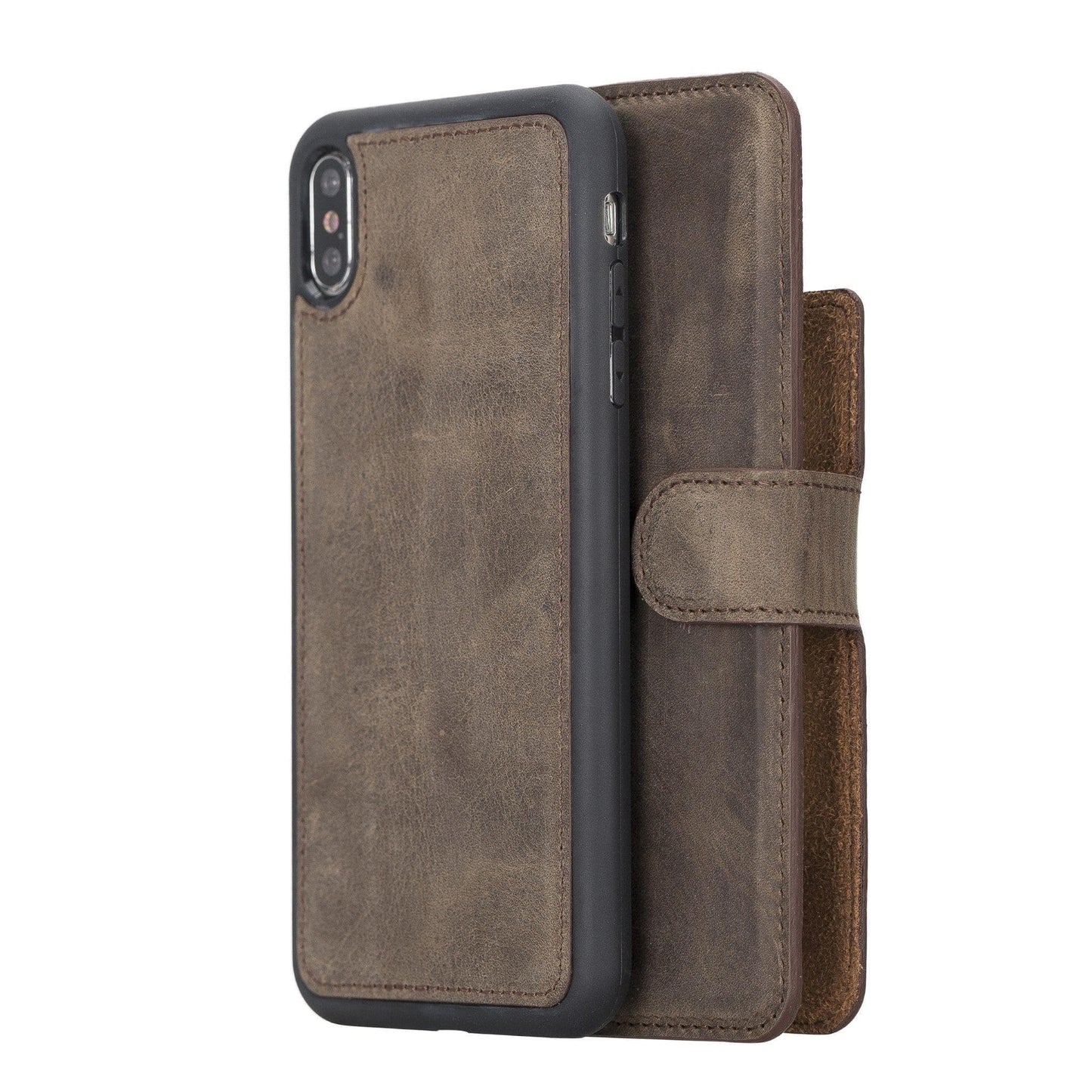 Magic iPhone XS Max Detachable Genuine Leather Case / MW-0