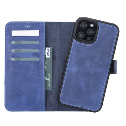 Magic iPhone13 Series Detachable Genuine Leather Wallet Case - MW-0