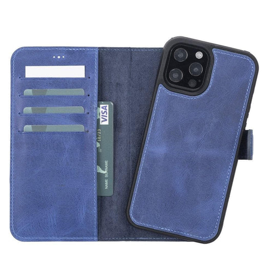 Magic iPhone13 Series Detachable Genuine Leather Wallet Case - MW-0
