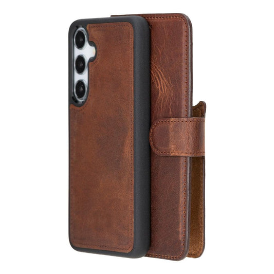 Magic Samsung Galaxy S25 Plus Detachable Leather Wallet Case-5