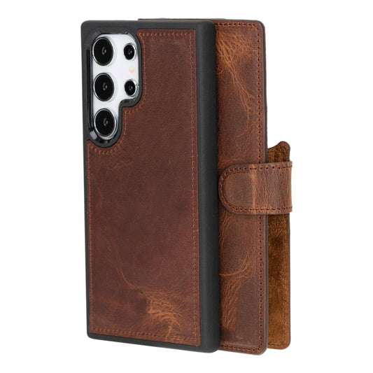Magic Samsung Galaxy S25 Ultra Detachable Leather Wallet Case-1