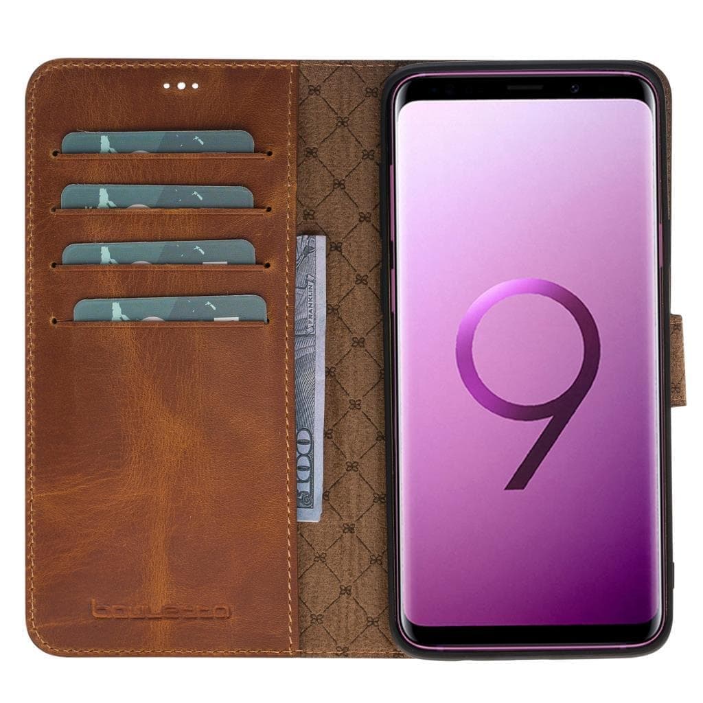 Magic Samsung  Series Detachable Genuine Leather Wallet Case - MW-2