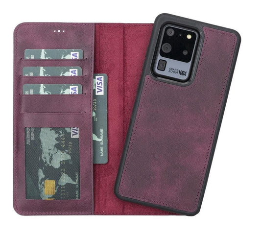 Magic Samsung  Series Detachable Genuine Leather Wallet Case - MW-0