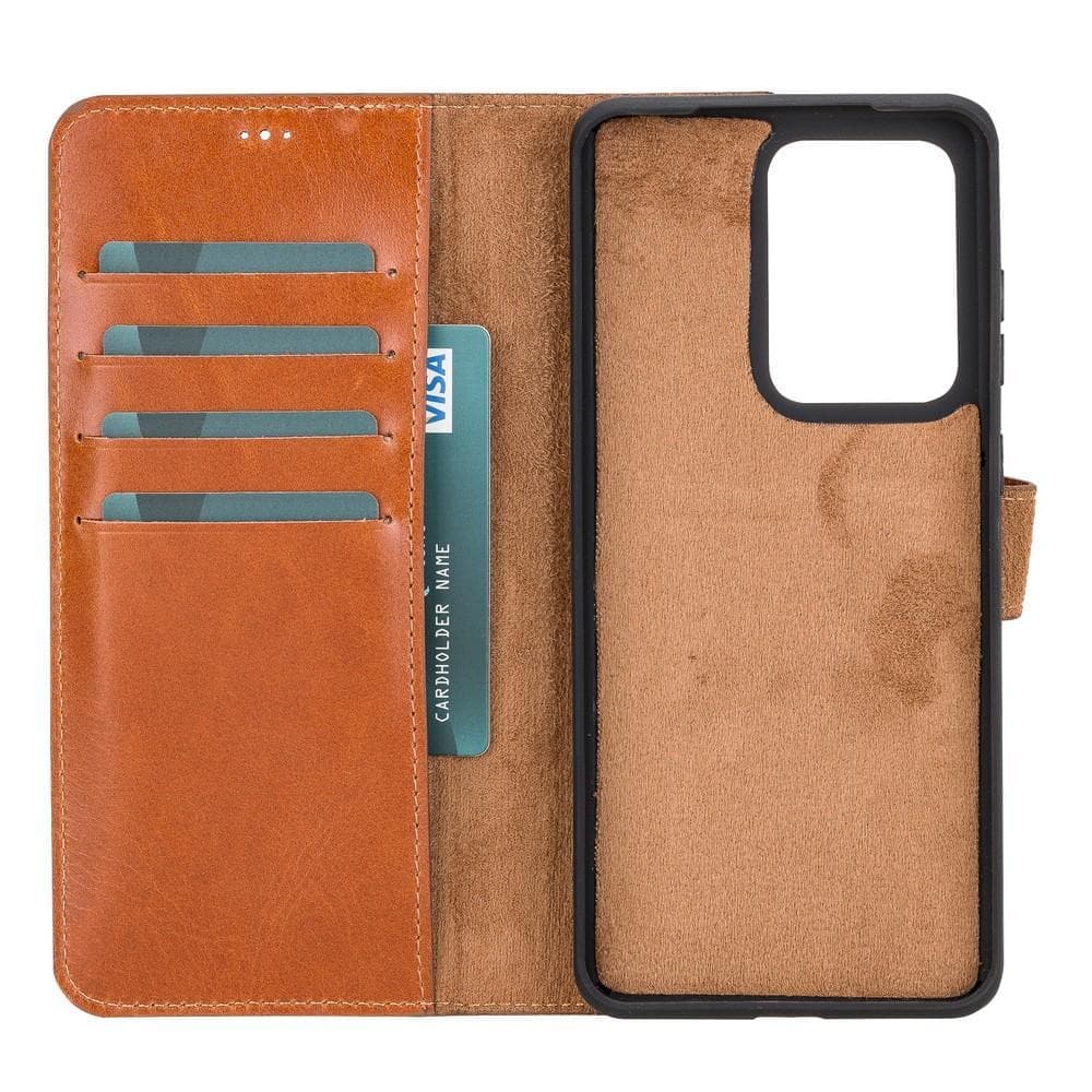 Magic Samsung  Series Detachable Genuine Leather Wallet Case - MW-2