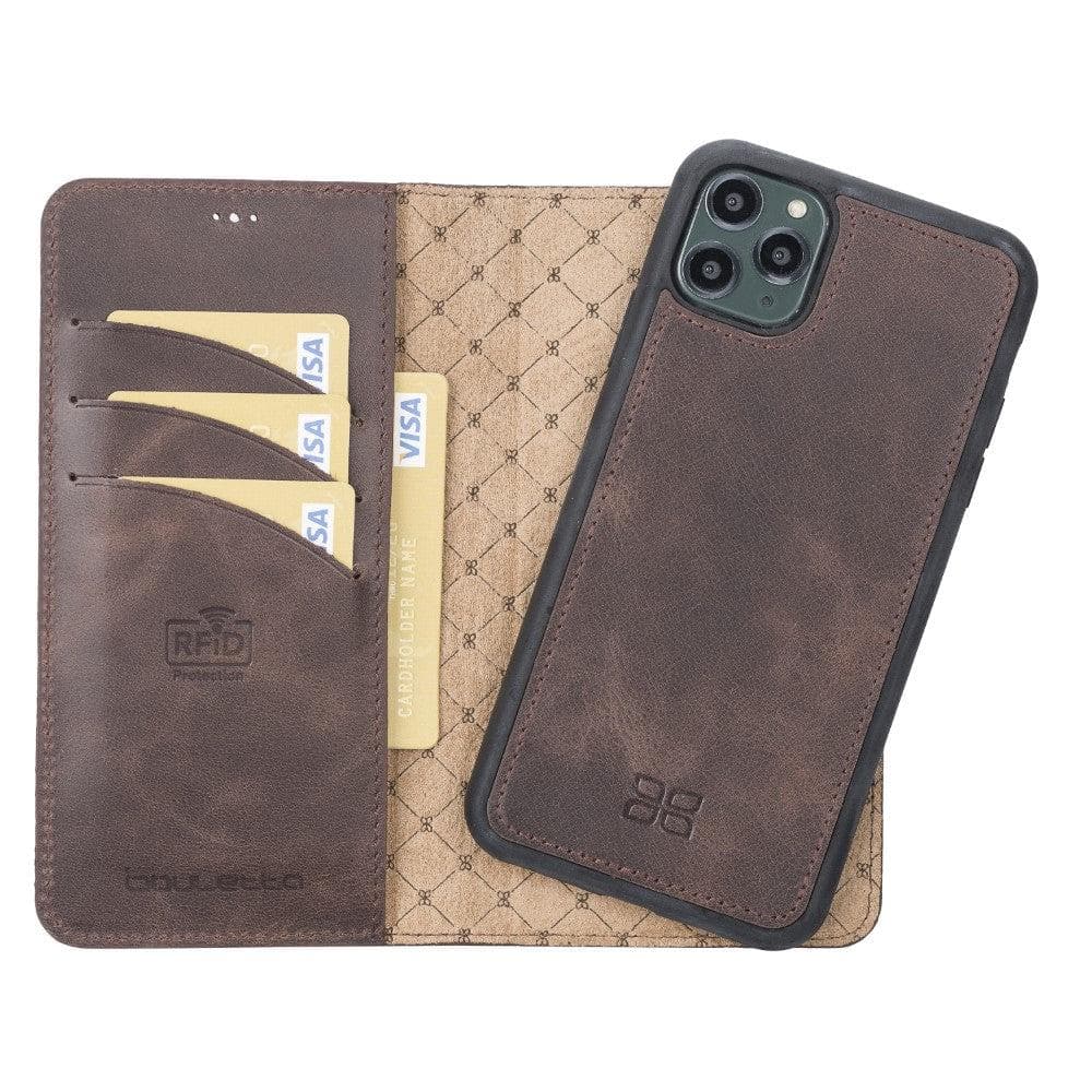Apple iPhone 11 Series Detachable Leather Wallet Case - MW-11