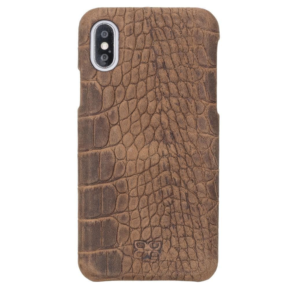 Full Leather Covered Back Cover for Apple iPhone X Series-0