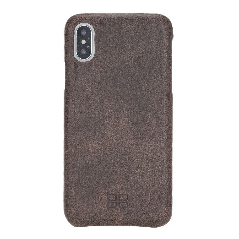 Full Leather Covered Back Cover for Apple iPhone X Series-11