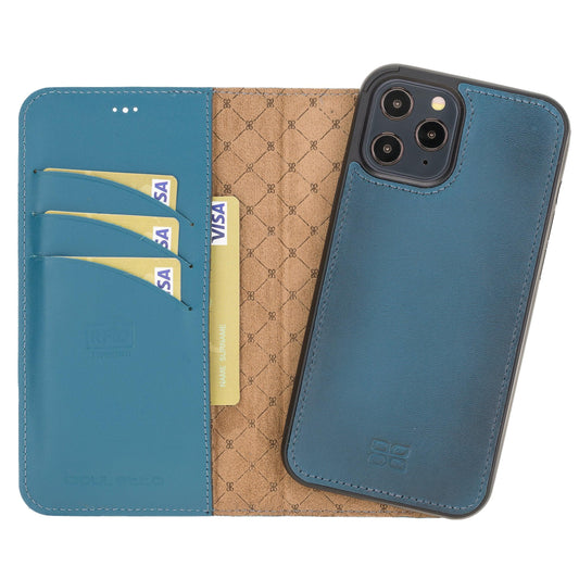 Apple iPhone 12 Series Detachable Leather Wallet Cases - MW-0