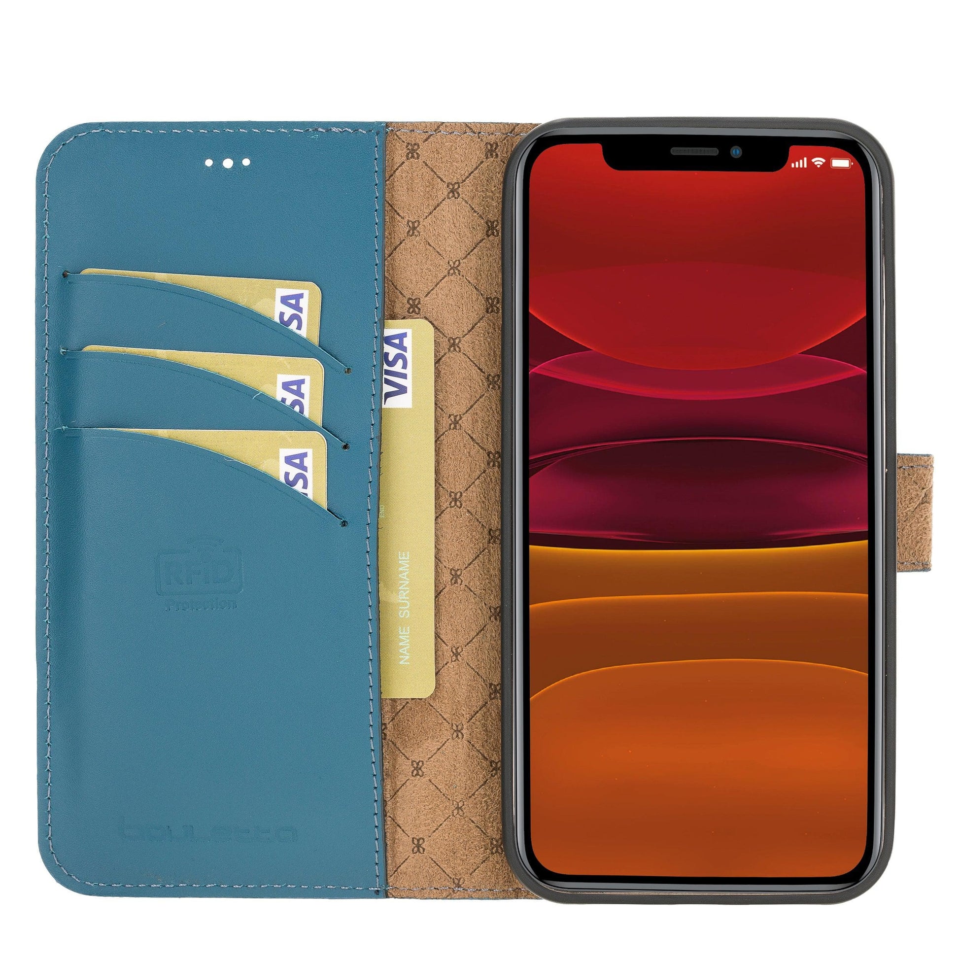 Apple iPhone 12 Series Detachable Leather Wallet Cases - MW-1