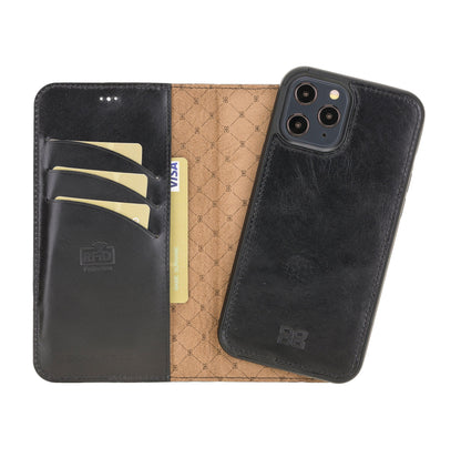 Apple iPhone 12 Series Detachable Leather Wallet Cases - MW-16