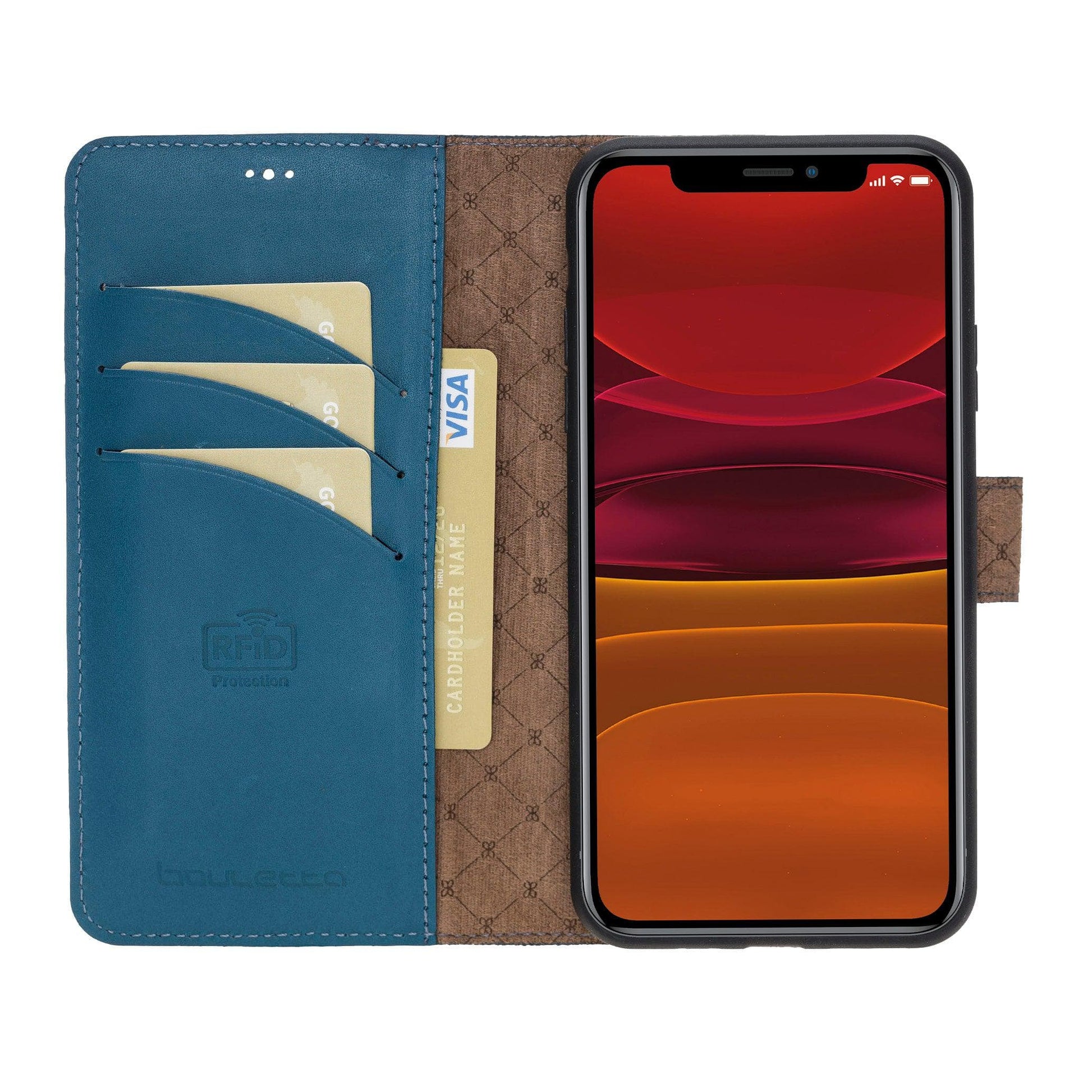 Apple iPhone 11 Series Detachable Leather Wallet Case - MW-1