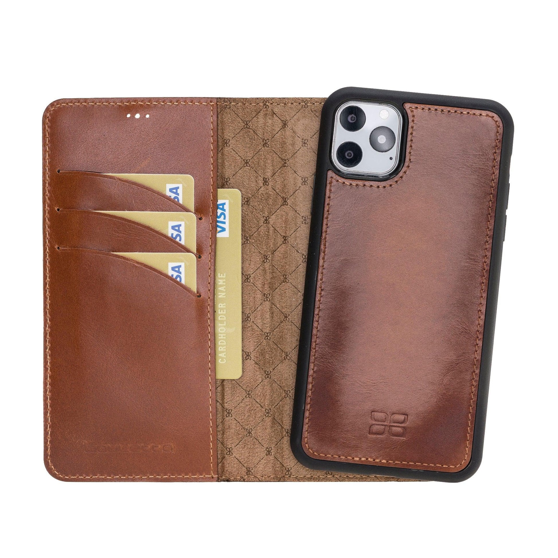 Apple iPhone 11 Series Detachable Leather Wallet Case - MW-5