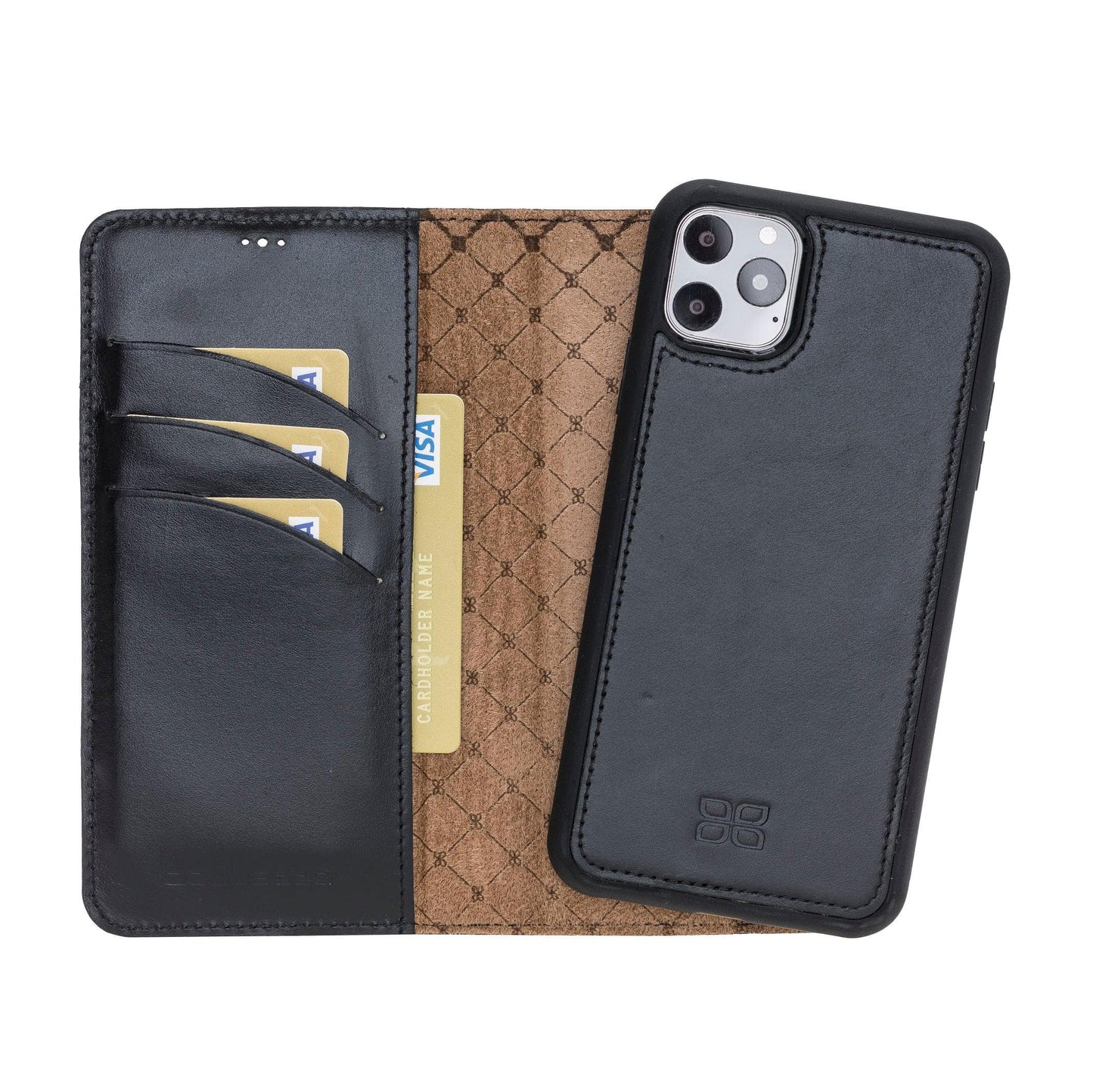 Apple iPhone 11 Series Detachable Leather Wallet Case - MW-6